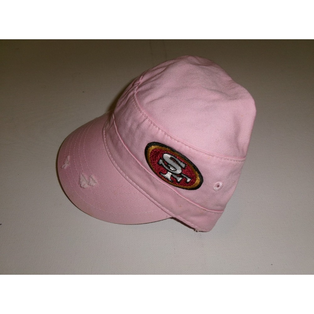 49ERS  CADET  PINK DISTRESSED  GOLF BEACH Y2K HAT CAP VINTAGE DEADSTOCK Y3
